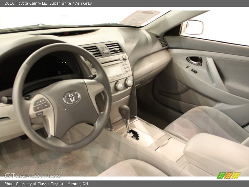 Super White / Ash Gray 2010 Toyota Camry LE