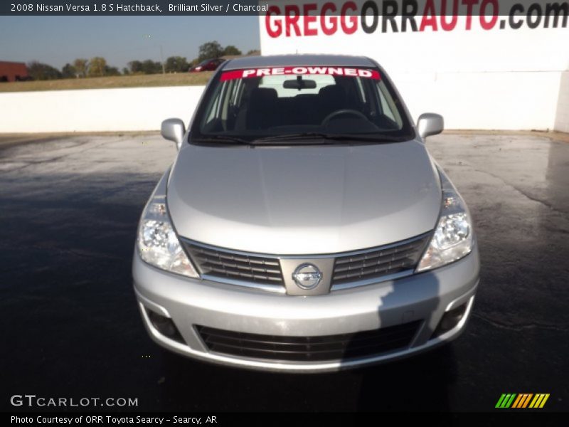 Brilliant Silver / Charcoal 2008 Nissan Versa 1.8 S Hatchback