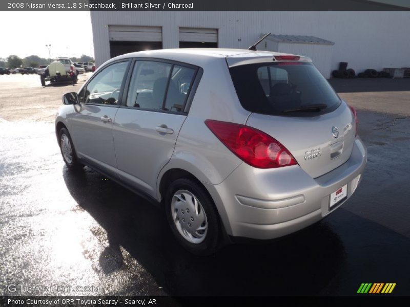 Brilliant Silver / Charcoal 2008 Nissan Versa 1.8 S Hatchback