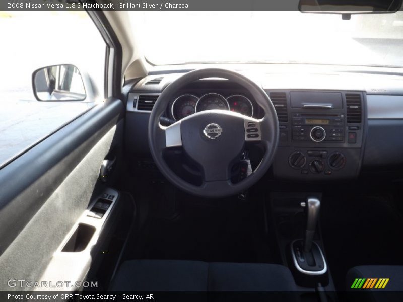 Brilliant Silver / Charcoal 2008 Nissan Versa 1.8 S Hatchback