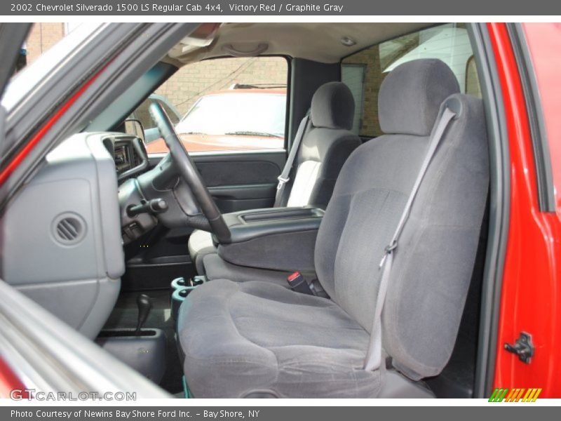 Victory Red / Graphite Gray 2002 Chevrolet Silverado 1500 LS Regular Cab 4x4