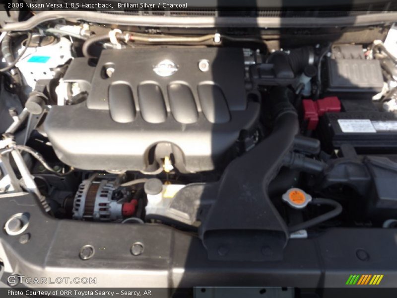 Brilliant Silver / Charcoal 2008 Nissan Versa 1.8 S Hatchback