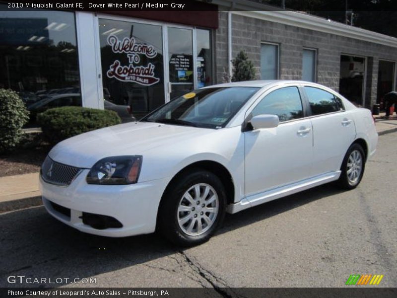 Dover White Pearl / Medium Gray 2010 Mitsubishi Galant FE