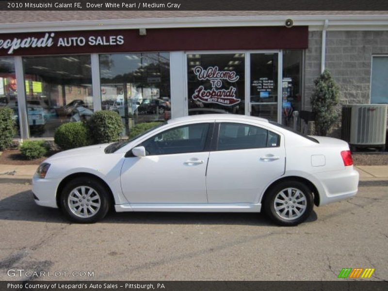Dover White Pearl / Medium Gray 2010 Mitsubishi Galant FE