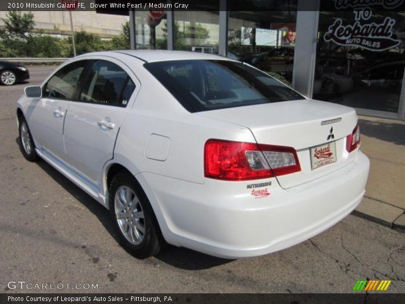 Dover White Pearl / Medium Gray 2010 Mitsubishi Galant FE