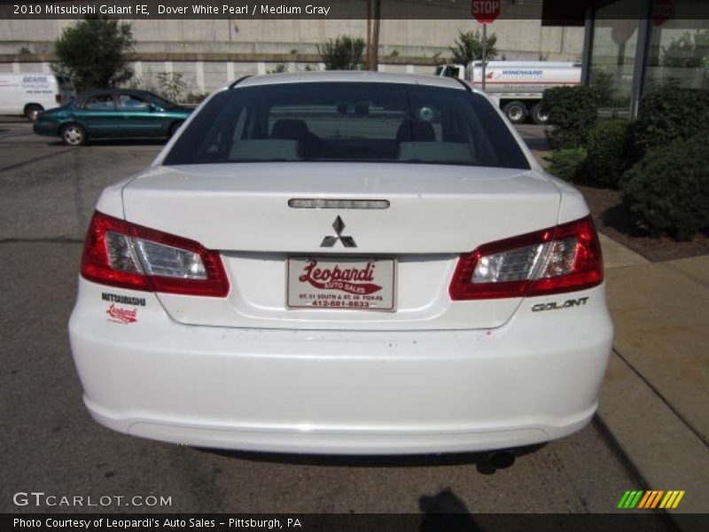 Dover White Pearl / Medium Gray 2010 Mitsubishi Galant FE