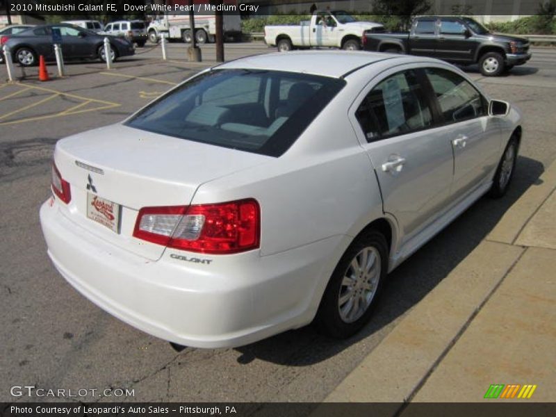 Dover White Pearl / Medium Gray 2010 Mitsubishi Galant FE