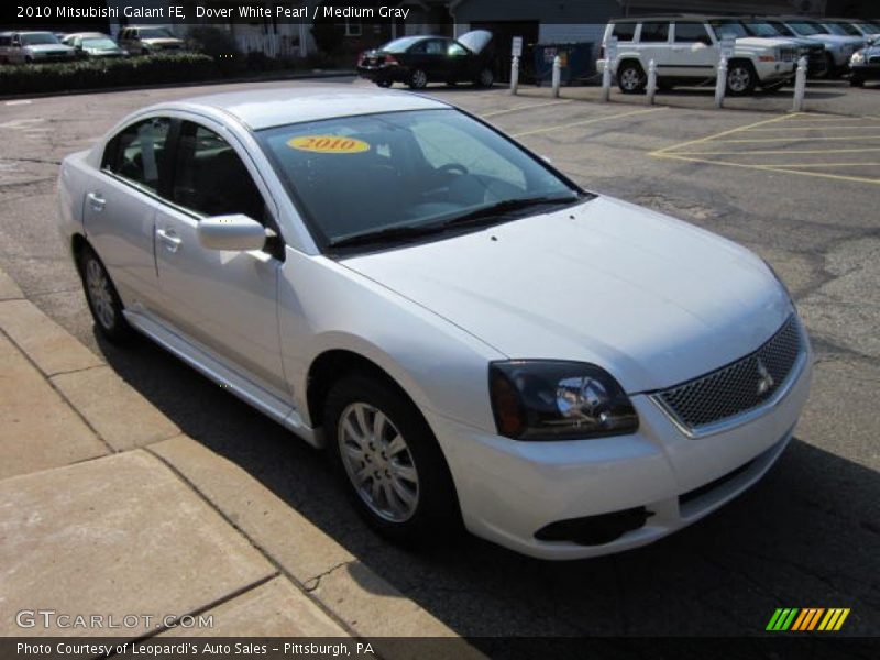 Dover White Pearl / Medium Gray 2010 Mitsubishi Galant FE