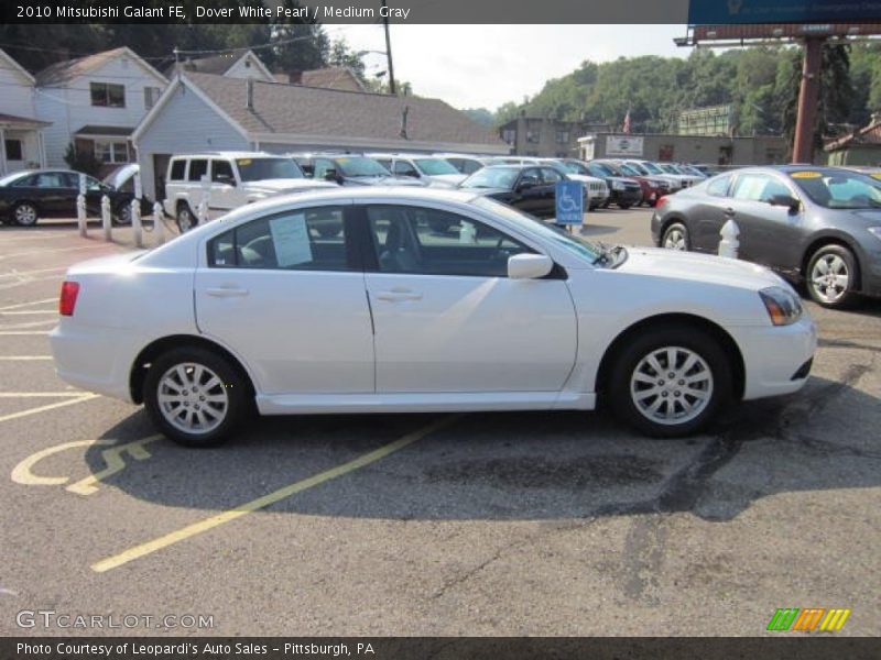 Dover White Pearl / Medium Gray 2010 Mitsubishi Galant FE