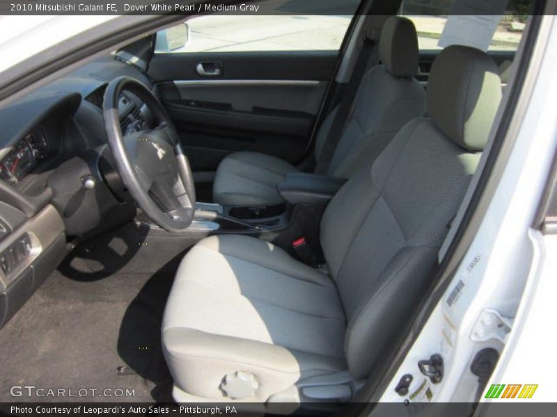Dover White Pearl / Medium Gray 2010 Mitsubishi Galant FE