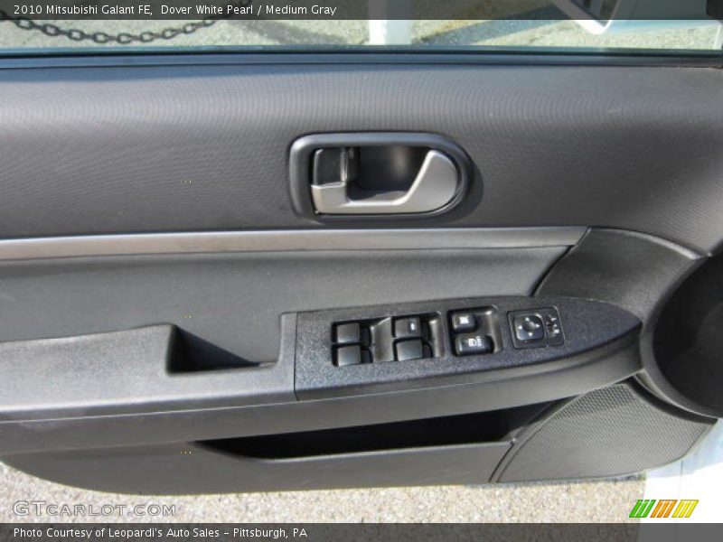 Dover White Pearl / Medium Gray 2010 Mitsubishi Galant FE