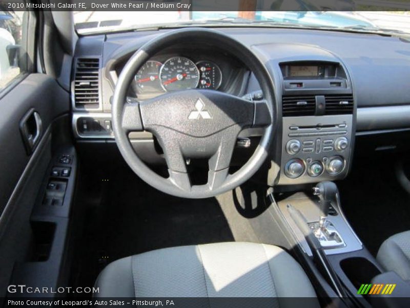 Dover White Pearl / Medium Gray 2010 Mitsubishi Galant FE