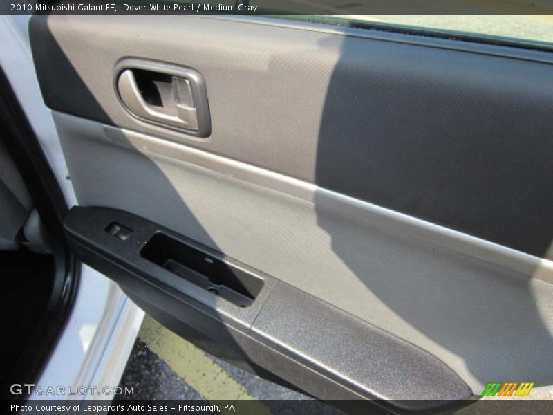Dover White Pearl / Medium Gray 2010 Mitsubishi Galant FE