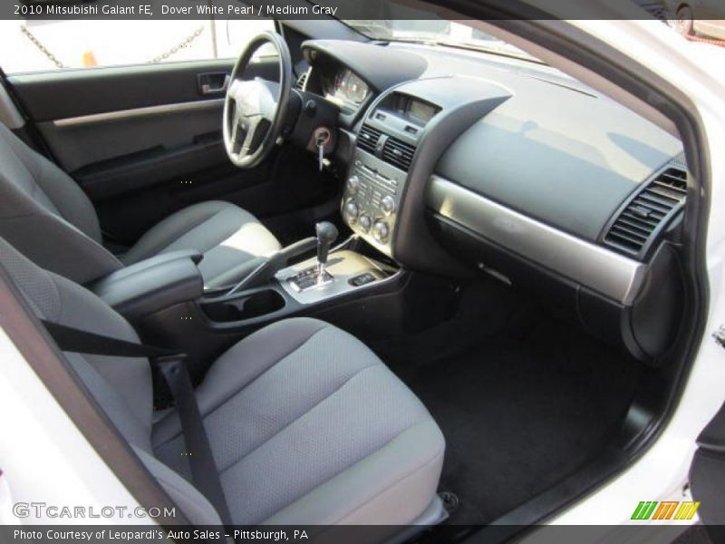 Dover White Pearl / Medium Gray 2010 Mitsubishi Galant FE