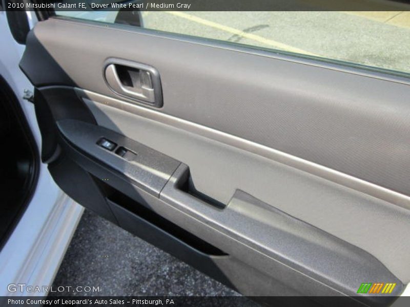 Dover White Pearl / Medium Gray 2010 Mitsubishi Galant FE
