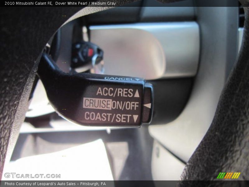 Dover White Pearl / Medium Gray 2010 Mitsubishi Galant FE