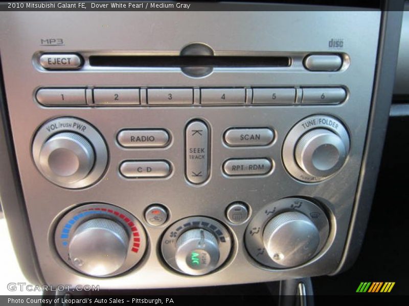 Dover White Pearl / Medium Gray 2010 Mitsubishi Galant FE
