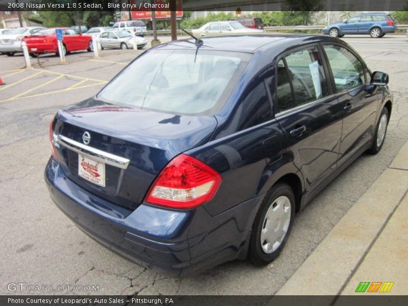 Blue Onyx / Charcoal 2008 Nissan Versa 1.8 S Sedan