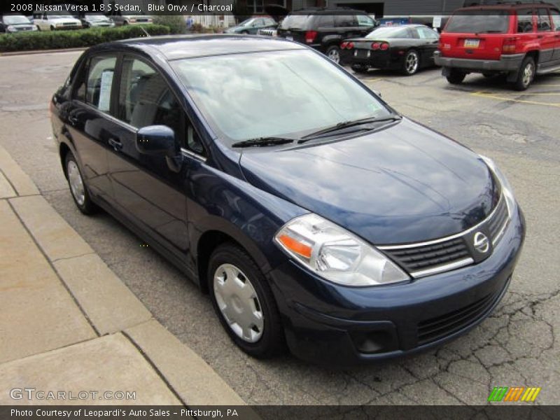 Blue Onyx / Charcoal 2008 Nissan Versa 1.8 S Sedan