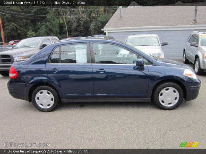 Blue Onyx / Charcoal 2008 Nissan Versa 1.8 S Sedan