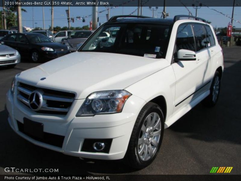 Arctic White / Black 2010 Mercedes-Benz GLK 350 4Matic