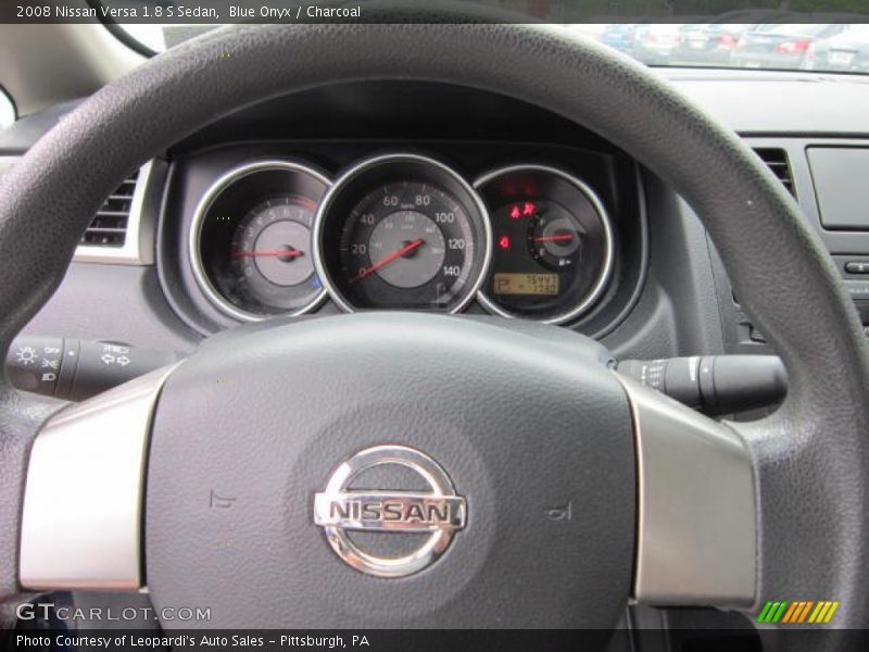 Blue Onyx / Charcoal 2008 Nissan Versa 1.8 S Sedan
