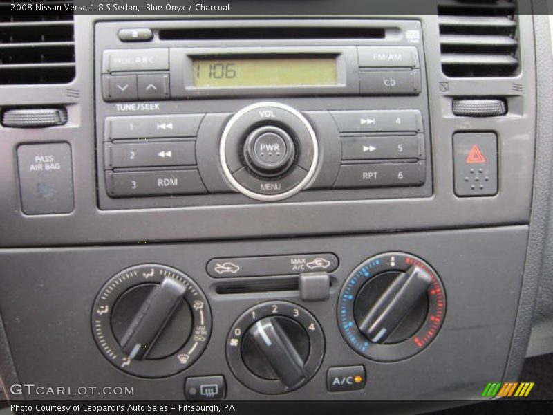 Blue Onyx / Charcoal 2008 Nissan Versa 1.8 S Sedan