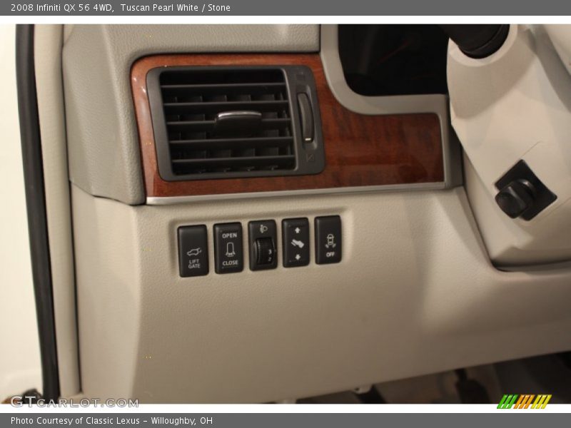Tuscan Pearl White / Stone 2008 Infiniti QX 56 4WD