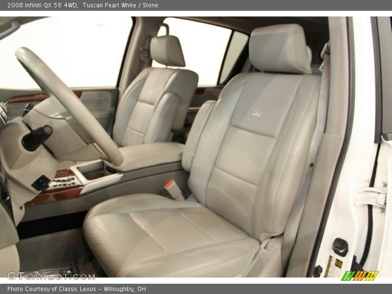 Tuscan Pearl White / Stone 2008 Infiniti QX 56 4WD