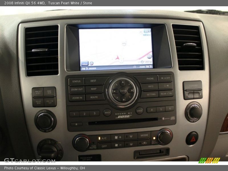 Tuscan Pearl White / Stone 2008 Infiniti QX 56 4WD