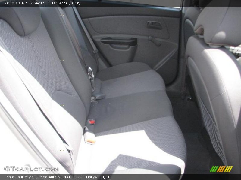 Clear White / Gray 2010 Kia Rio LX Sedan