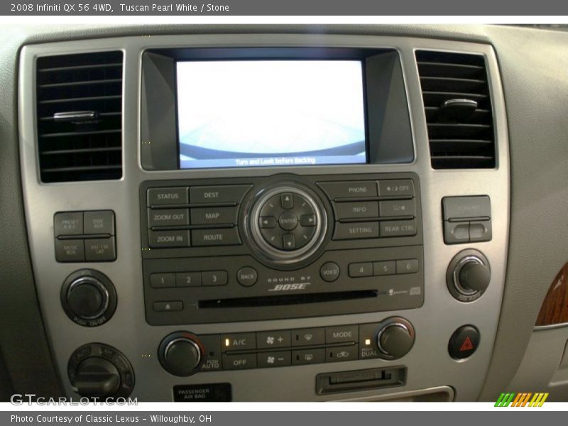 Tuscan Pearl White / Stone 2008 Infiniti QX 56 4WD