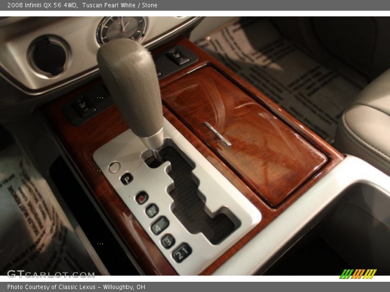 Tuscan Pearl White / Stone 2008 Infiniti QX 56 4WD