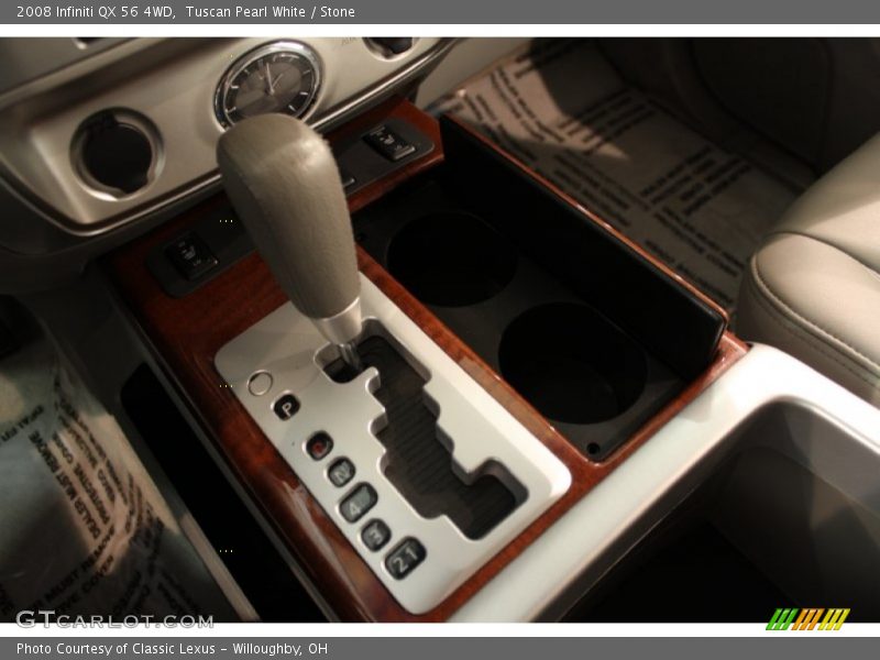 Tuscan Pearl White / Stone 2008 Infiniti QX 56 4WD