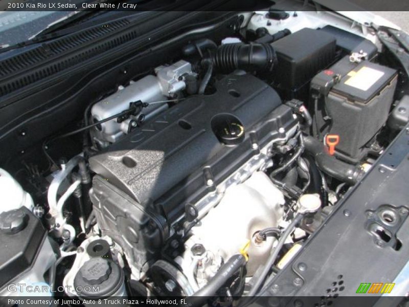 Clear White / Gray 2010 Kia Rio LX Sedan
