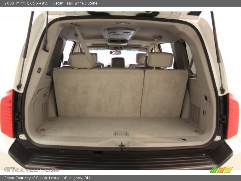 Tuscan Pearl White / Stone 2008 Infiniti QX 56 4WD