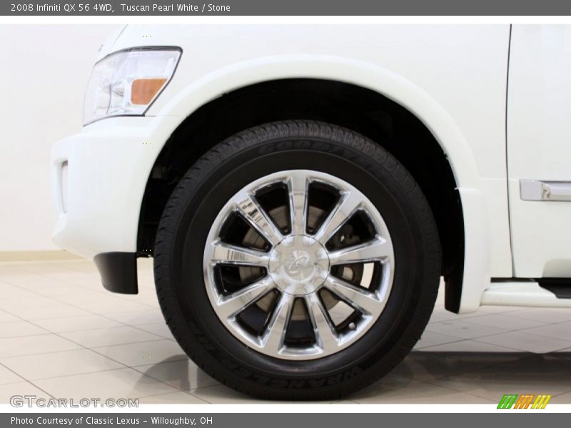 Tuscan Pearl White / Stone 2008 Infiniti QX 56 4WD