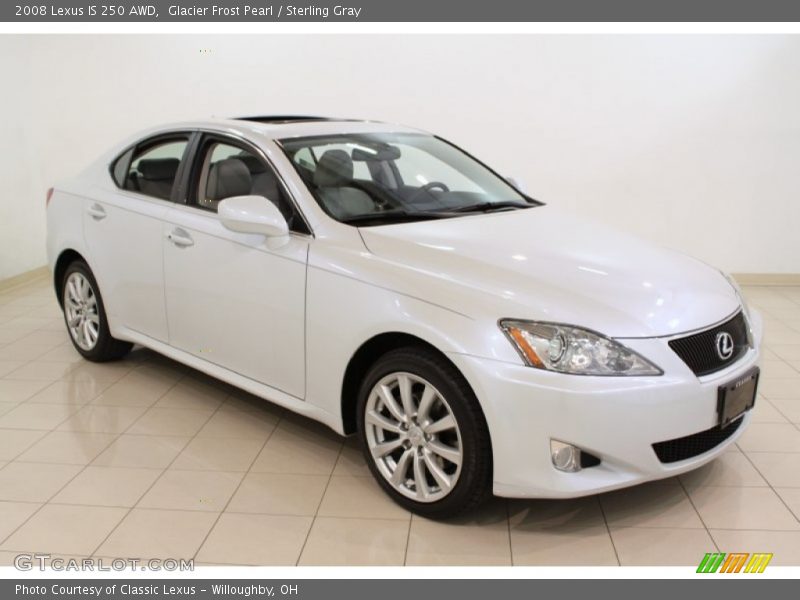 Glacier Frost Pearl / Sterling Gray 2008 Lexus IS 250 AWD