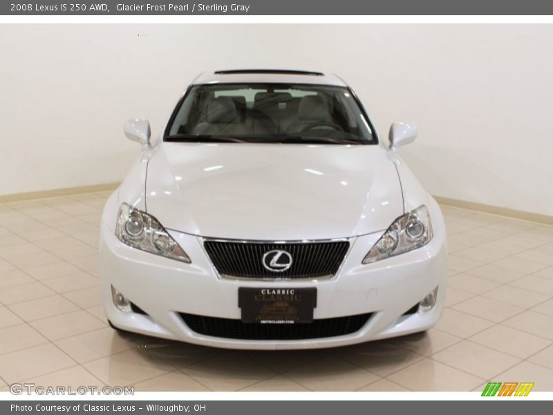 Glacier Frost Pearl / Sterling Gray 2008 Lexus IS 250 AWD