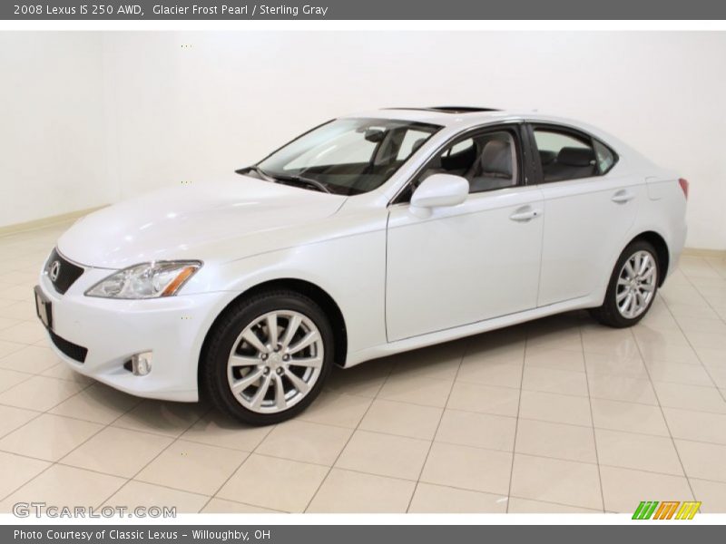 Glacier Frost Pearl / Sterling Gray 2008 Lexus IS 250 AWD