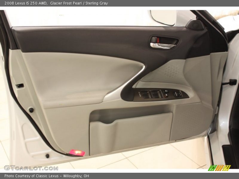 Glacier Frost Pearl / Sterling Gray 2008 Lexus IS 250 AWD