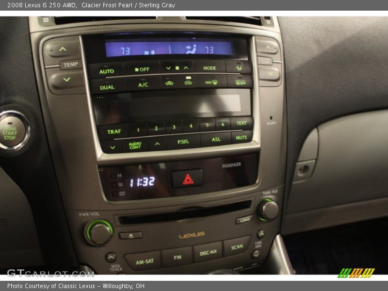 Glacier Frost Pearl / Sterling Gray 2008 Lexus IS 250 AWD