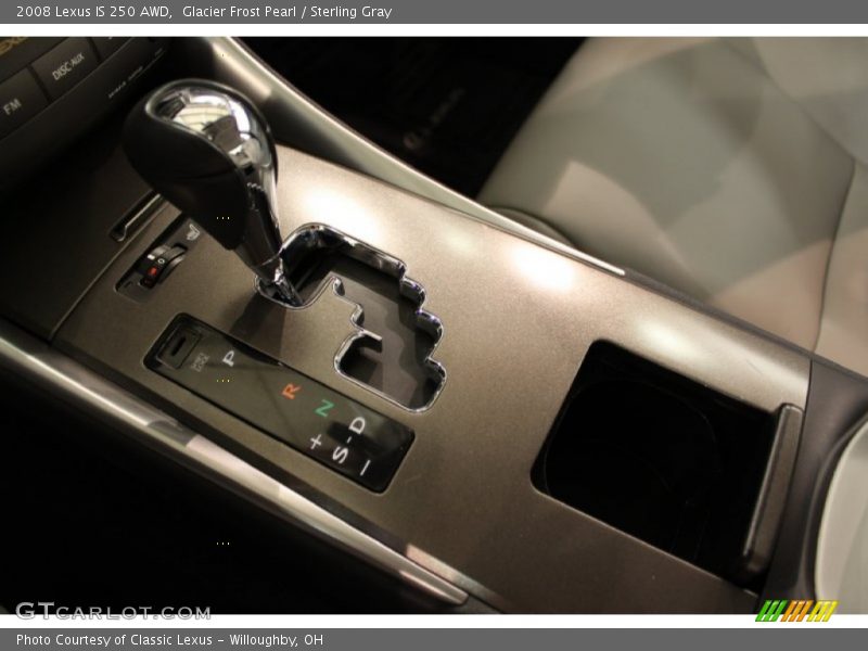 Glacier Frost Pearl / Sterling Gray 2008 Lexus IS 250 AWD