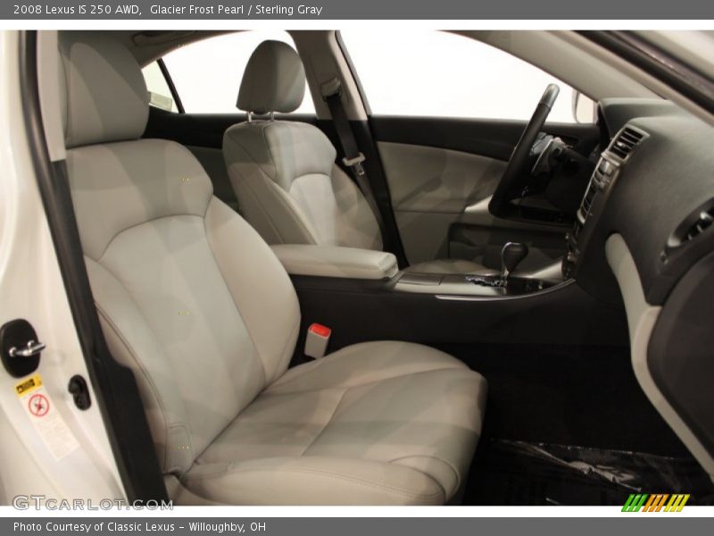 Glacier Frost Pearl / Sterling Gray 2008 Lexus IS 250 AWD
