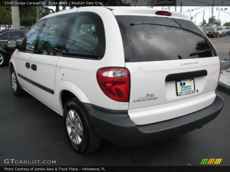 Stone White / Medium Slate Gray 2006 Dodge Caravan SE