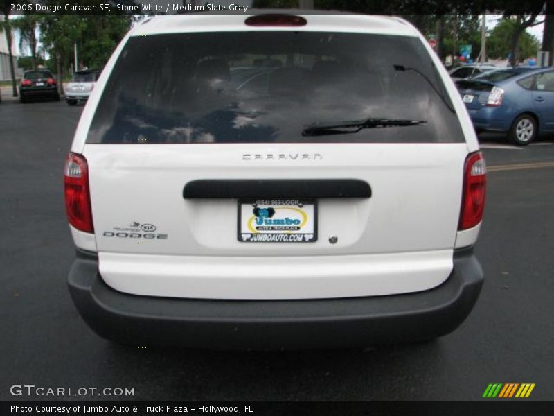 Stone White / Medium Slate Gray 2006 Dodge Caravan SE