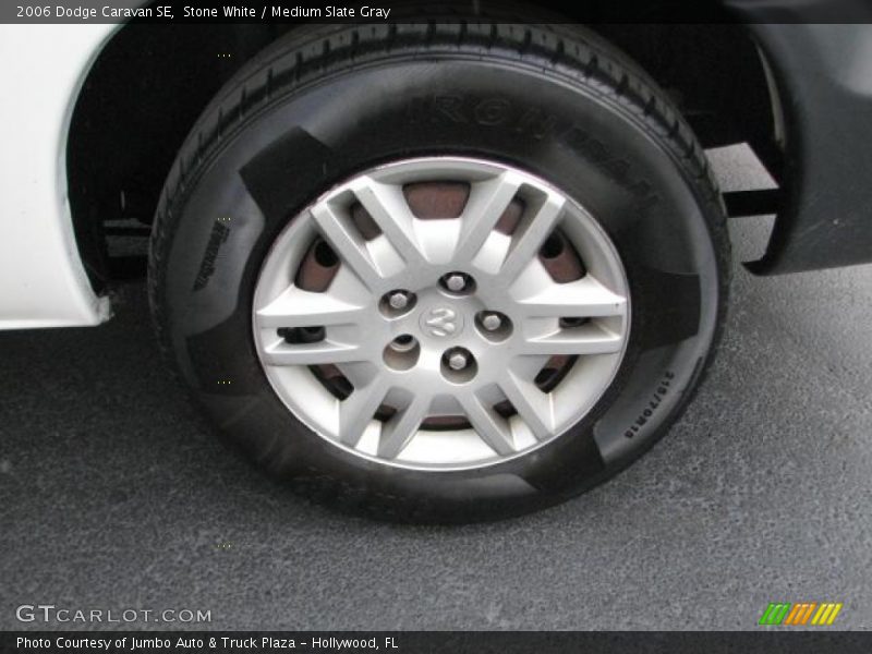 Stone White / Medium Slate Gray 2006 Dodge Caravan SE