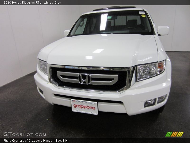 White / Gray 2010 Honda Ridgeline RTL
