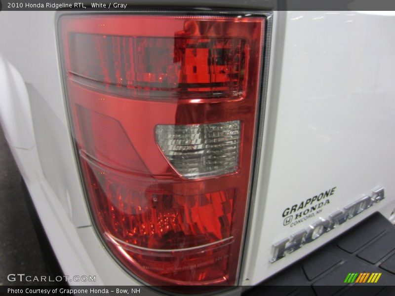 White / Gray 2010 Honda Ridgeline RTL
