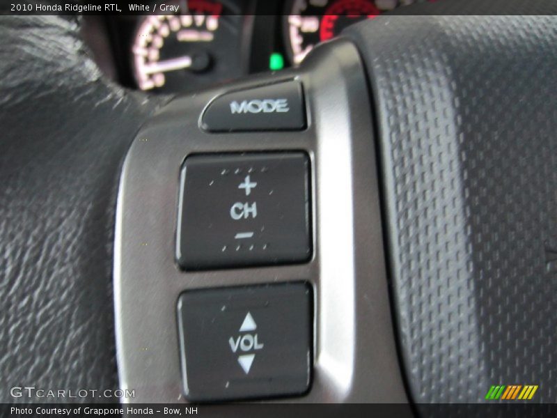 White / Gray 2010 Honda Ridgeline RTL